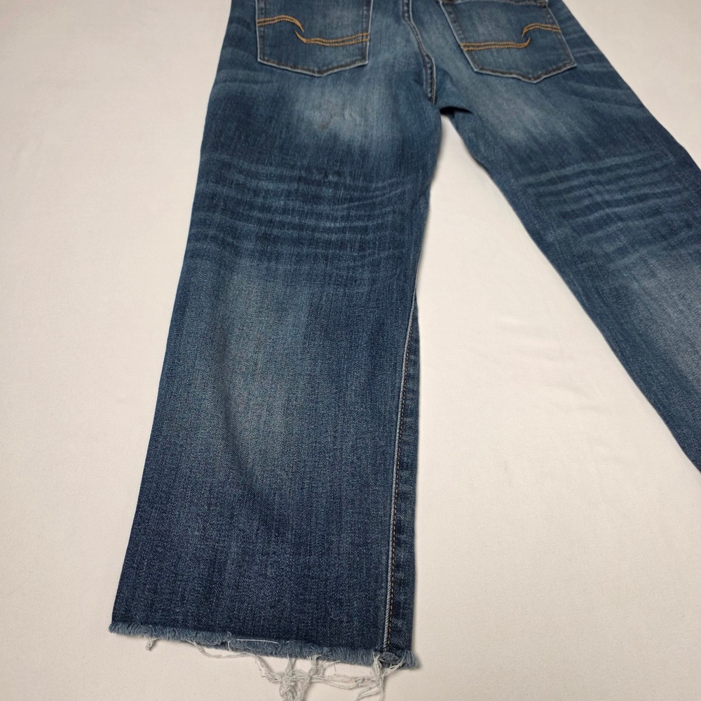 Signature by Levi Strauss Jeans Womens 6‎ Blue High Rise Slim Crop Distressed - Picture 15 of 16
